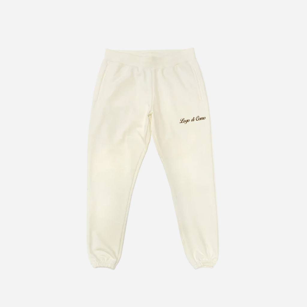 Cream Lake Como Sweatpants